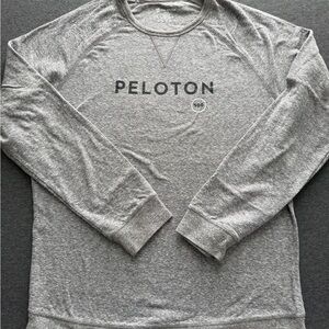 Peloton Men's Heather Gray Crewneck Sweatshirt with Logo